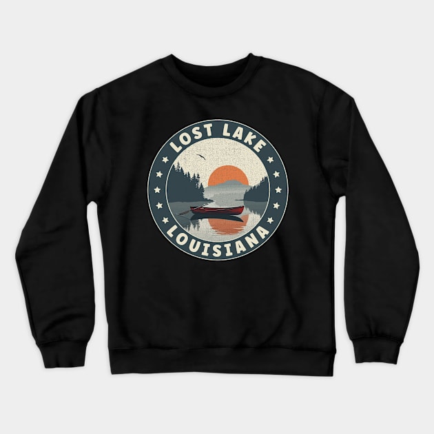 Lost Lake Louisiana Sunset Crewneck Sweatshirt by turtlestart